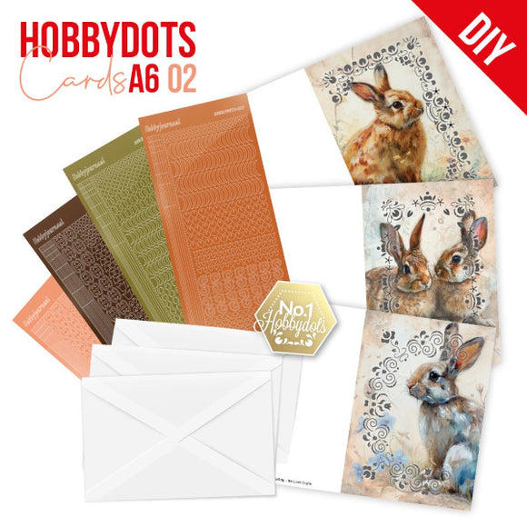 Dot & Do Cards A6 - Rabbits