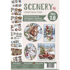 Push Out Book Scenery 18 - Christmas Time
