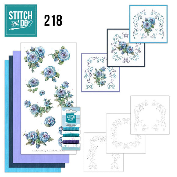 Stitch & Do Kit 218 - Blooming Blue