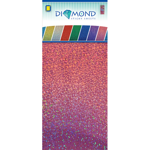 Diamond Effect Smooth Adhesive Sheets Pink