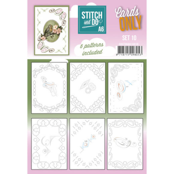 Stitch & Do Card Only A6 Set 10