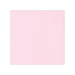 Linen Effect Light Pink Topper Square 12.8 x 12.8cm Pack of 25