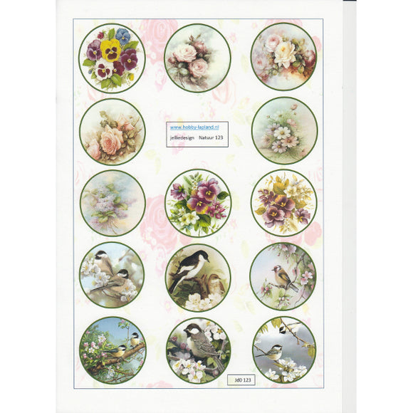 Floral & Bird 2 Mini Topper Sheet