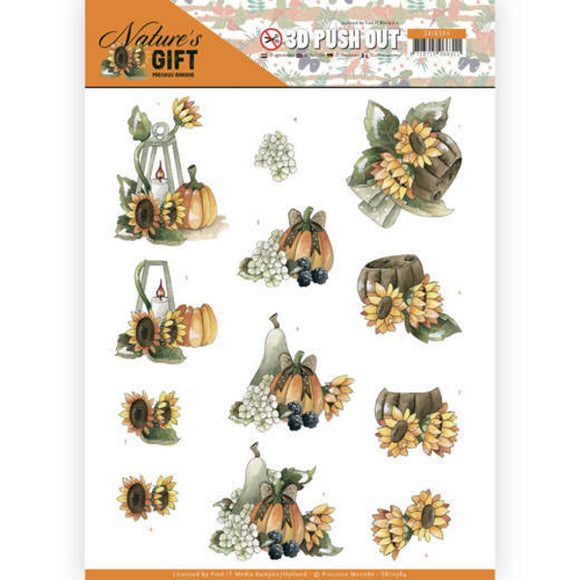 Nature's Gift Die Cut Decoupage - Yellow Gifts