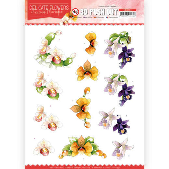 Delicate Flowers Die Cut Decoupage - Orchid