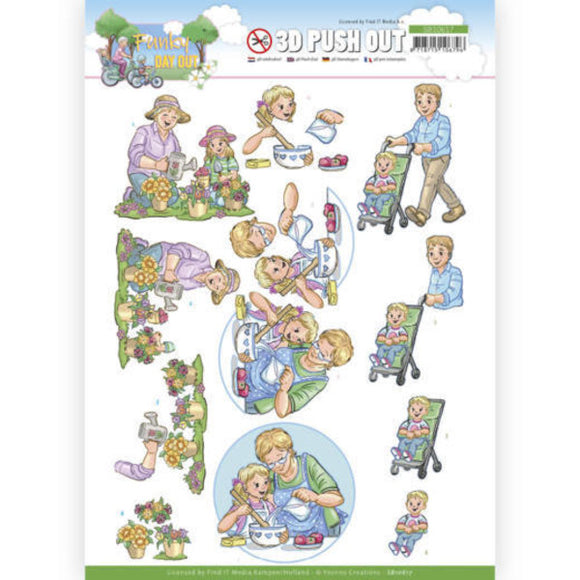 A Funky Day Out Die Cut Decoupage - Garden