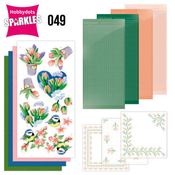 Hobbydot Sparkles Set 49- Jeanine's Art - Tulips & Blossom