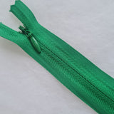Concealed Invisible closed-end nylon zip No.3 8" 9" 14" 16" 22". Auto-lock. Size 2