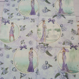 Art Deco 5 Pk Fat Quarter bundle by Debbie Moore. Organic Cotton fabric