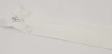 Concealed Invisible closed-end nylon zip No.3 8" 9" 14" 22". Auto-lock.