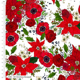 Berries & Blooms 5 Pk Fat Quarter bundle by The Crafty Lass. Christmas Cotton fabric