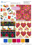 Bohemian Waters by Debbie Shore - Organic Cotton Fat Quarter Bundle quilting 100% Cotton Fabrics.