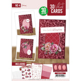 3d Velvet Cards No. 4 Peonies