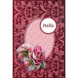 3d Velvet Cards No. 4 Peonies