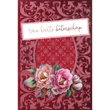 3d Velvet Cards No. 4 Peonies