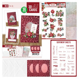 3d Velvet Cards No. 9 - Rose Hip