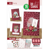 3d Velvet Cards No. 9 - Rose Hip