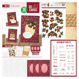 3d Velvet Cards No. 13 - Christmas Greetings