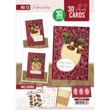 3d Velvet Cards No. 13 - Christmas Greetings