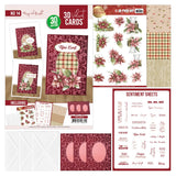 3d Velvet Cards No. 14 - Merry & Bright
