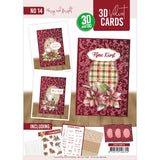 3d Velvet Cards No. 14 - Merry & Bright