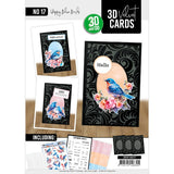 3d Velvet Cards No. 17 - Happy Blue Birds