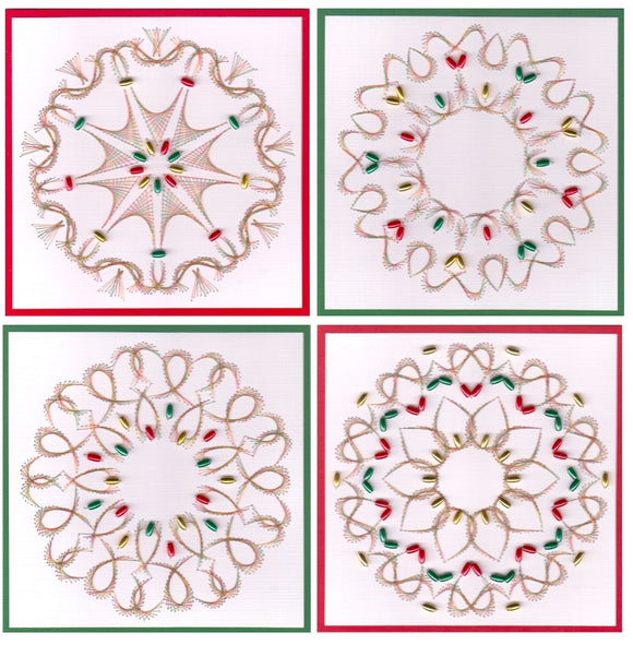 Yuletide Mandalas Paper Embroidery Kit