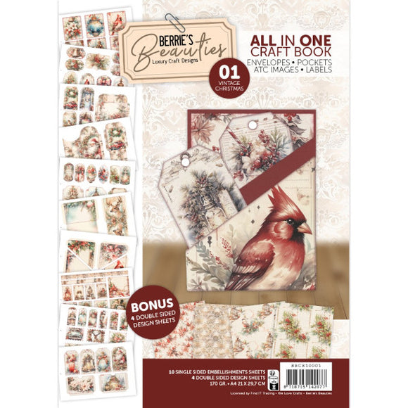 Berrie's Beautiful - All in One Craft Book 1 - Vintage Christmas