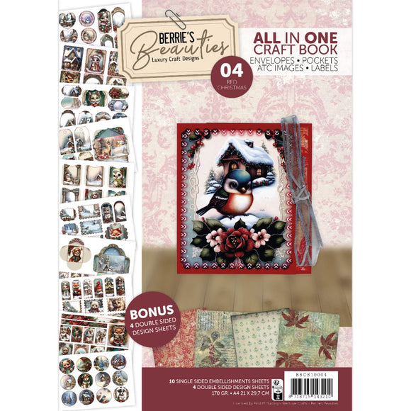 Berrie's Beautiful - All in One Craft Book 4 - Red Christmas