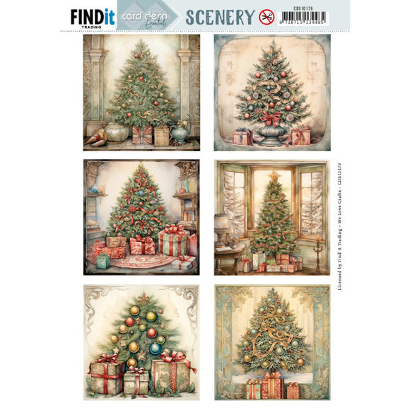 Push Out Scenery - Card Deco Essentials - Christmas Square