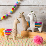 Llamas Felt Craft Kit, Corinne Lapierre, UK. Adult crafts