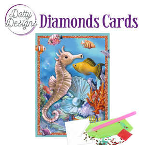 Dotty Design Diamond Cards - Sea Horse (A6)