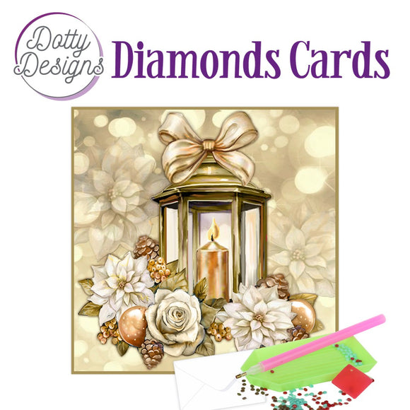 Dotty Design Diamond Cards - Christmas Lantern (Square)