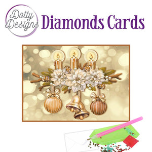 Dotty Design Diamond Cards - Christmas Candles (A6)