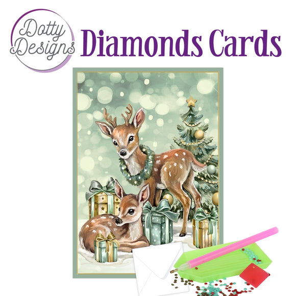 Dotty Design Diamond Cards - Deer (A6)