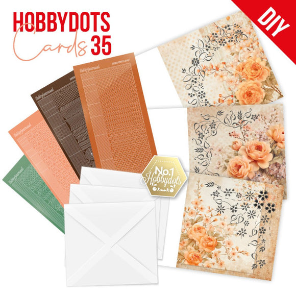 Dot & Do Cards 35 - Orange Flowers