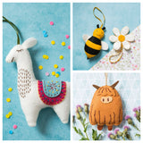 Animal felt craft kits, Corinne Lapierre, UK - Bee, Llama