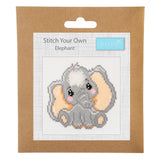 Mini Counted Cross Stitch Kit - Elephant