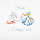 Mini Counted Cross Stitch Kit - New Baby