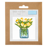 Mini Counted Cross Stitch Kit - Tulips
