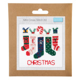 Mini Counted Cross Stitch Kit - Christmas Stockings