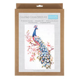 Extra Large Counted Cross Stitch Kit - Peacock