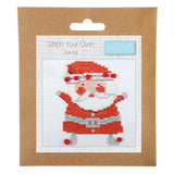 Mini Counted Cross Stitch Kit - Christmas Santa