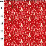 Scandi Metallic Christmas cotton Fabrics by John Louden per 1/2M