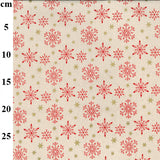Scandi Metallic Christmas cotton Fabrics by John Louden per 1/2M