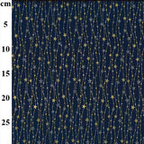 Scandi Metallic Christmas cotton Fabrics by John Louden per 1/2M