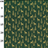 Scandi Metallic Christmas cotton Fabrics by John Louden per 1/2M