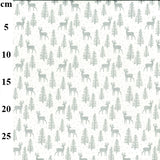 Scandi Metallic Christmas cotton Fabrics by John Louden per 1/2M