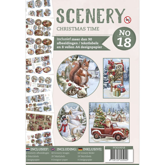 Push Out Book Scenery 18 - Christmas Time