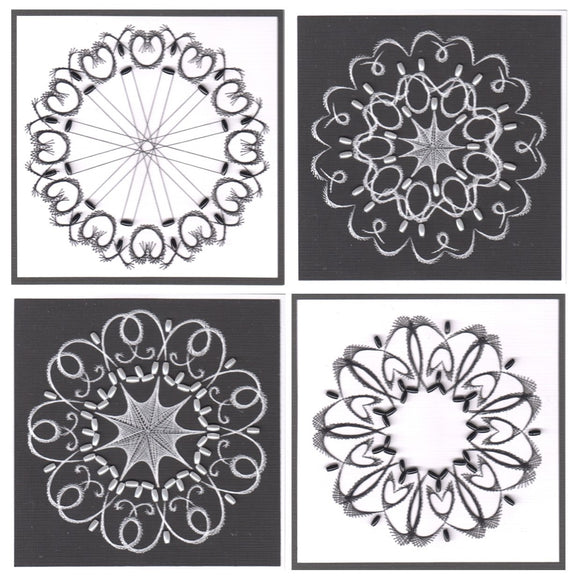 Reversed Mandalas Paper Embroidery Kit